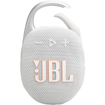JBL Clip 5 Portable Bluetooth Speaker (White)