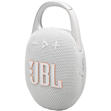 JBL Clip 5 Portable Bluetooth Speaker (White)