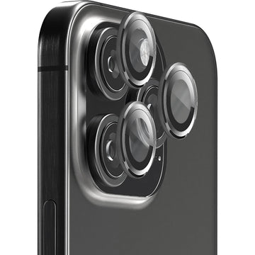 EFM Camera Lens Screen Armour for iPhone 16 Pro/16 Pro Max (Carbon)