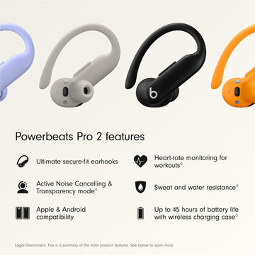 Beats Powerbeats Pro 2 High-Performance Earbuds (Jet Black)