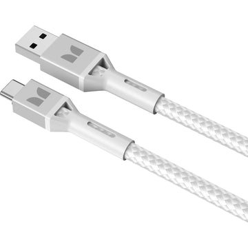 Monster 60W USB-C to USB-A Cable 1.2m (White)