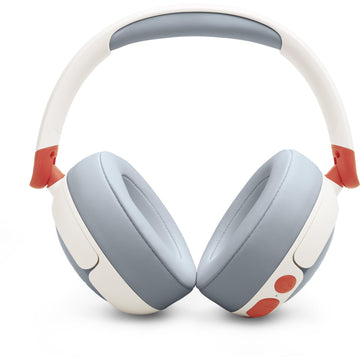 JBL JUNIOR 470NC Wireless Noise Cancelling Kids Over-Ear Headphones (White)