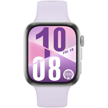 Huawei Fit 4 Silver Aluminium Case Watch (Purple Fluoroelastomer Strap)