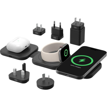 Belkin BoostCharge Pro Travel 3-in-1 Magnetic 15W Wireless Charging Pad with Qi2