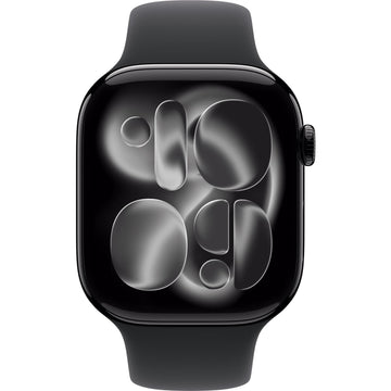 Apple Watch Series 11 46mm Jet Black Aluminium Case GPS Sport Band (M/L) [Black]