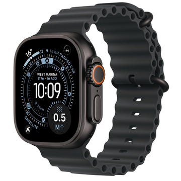 Apple Watch Ultra 3 49mm Black Titanium Case GPS + Cellular Ocean Band (Black)