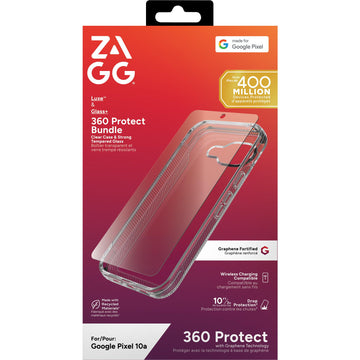 ZAGG Luxe Case + Screen Bundle for Google Pixel 10a (Clear)